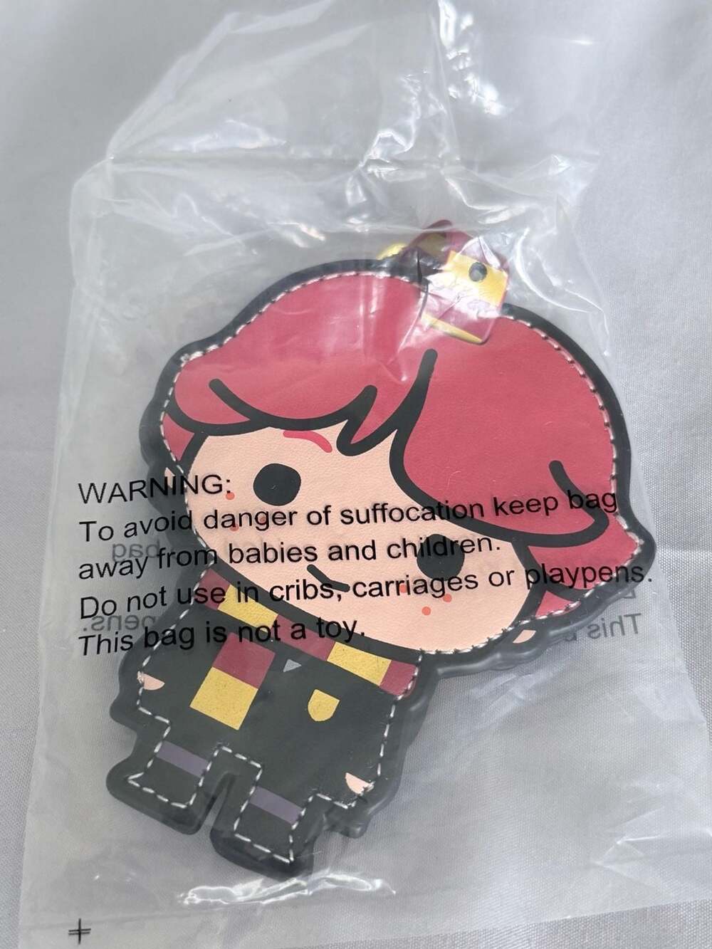 Harry Potter Ron Weasley Luggage Tag Leather Chibi Character